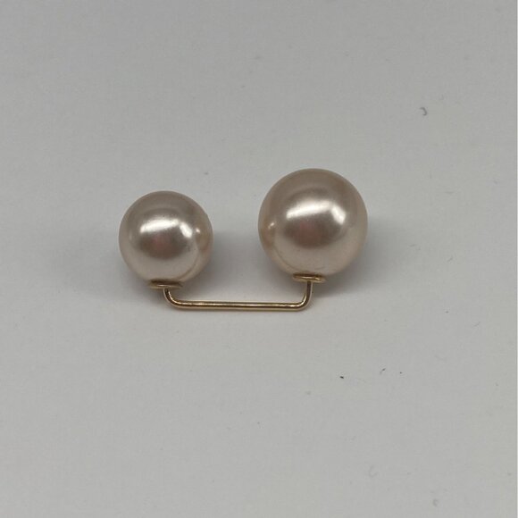 2pcs Pearl Brooch Pin Gold Tone Waist Buckle Fixed Clothes Scarf Delicate Durabl - Picture 6 of 6